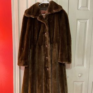 Vintage Faux Fur Long Coat